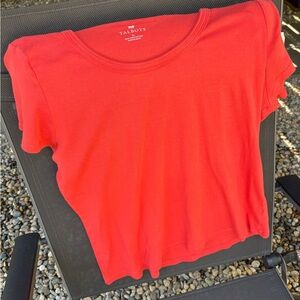 Talbots Vibrant Orange Short Sleeve Tee